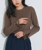 【ピエロ/Pierrot】の袖スカラップレースデザインニット 人気、トレンドファッション・服の通販 founy(ファニー) ファッション Fashion レディースファッション Fashion for Women トップス・カットソー Cut & Sew Tops ニット Knit Tops & Sweaters 送料無料 Free Shipping おすすめ Recommended / Our Picks なめらか Smooth, Silky Texture インナー Innerwear シンプル Simple, Minimal スカラップ Scallop, Scalloped Edge デニム Denim, Jeans Material プチプライス・低価格 Affordable / Budget Price ベーシック Basic, Essential ボトム Bottoms, Lower Wear レース Lace, Lace Fabric thumbnail 162cm / モカ / M|ID: prp329100004633013 ipo3291000000033345602