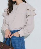 【ピエロ/Pierrot】のラッフルショルダーTブラウス 人気、トレンドファッション・服の通販 founy(ファニー) ファッション Fashion レディースファッション Fashion for Women トップス・カットソー Cut & Sew Tops シャツ・ブラウス・オフィスカジュアル Elegant Blouses & Button-Ups 送料無料 Free Shipping カットソー Cut and Sewn Top ジョーゼット Georgette, Semi-Sheer Fabric フリル Frill, Ruffle プチプライス・低価格 Affordable / Budget Price thumbnail 167cm / グレー / M|ID: prp329100004636182 ipo3291000000033396591