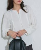 【ピエロ/Pierrot】のピンタックデザインキーネックTブラウス 人気、トレンドファッション・服の通販 founy(ファニー) ファッション Fashion レディースファッション Fashion for Women トップス・カットソー Cut & Sew Tops シャツ・ブラウス・オフィスカジュアル Elegant Blouses & Button-Ups 送料無料 Free Shipping カットソー Cut and Sewn Top ジョーゼット Georgette, Semi-Sheer Fabric フロント Front, Front Design プチプライス・低価格 Affordable / Budget Price エレガント 上品 Elegant thumbnail 167cm / オフホワイト / M|ID: prp329100004636184 ipo3291000000033396608