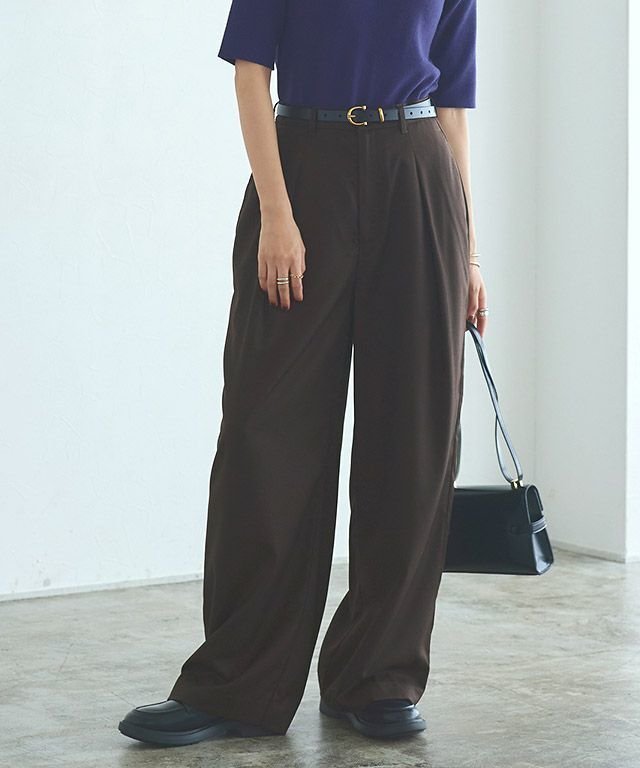 【ピエロ/Pierrot】のRASW ウールミックスタックワイドパンツ インテリア・キッズ・メンズ・レディースファッション・服の通販 founy(ファニー) 　ファッション　Fashion　レディースファッション　Fashion for Women　パンツ　Pants & Trousers　送料無料　Free Shipping　シンプル　Simple, Minimal　スラックス　Slacks, Dress Pants　スリット　Slit, Slit Detail　プチプライス・低価格　Affordable / Budget Price　ポケット　Pocket, Pocket Detail　ミックス　Mix, Mixed Style　ロング　Long, Long-Length　ワイド　Wide, Wide Fit　エレガント 上品　Elegant　[RASW]ウールミックスタックワイドパンツ|ID: prp329100004641851 ipo3291000000033477177