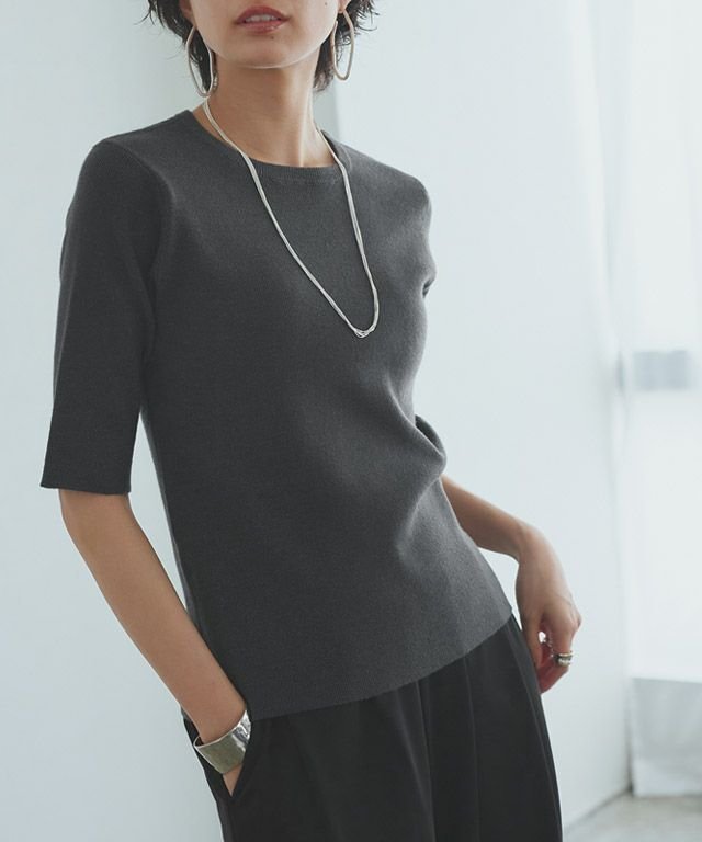 【ピエロ/Pierrot】のRASW ビスコース半袖リブニット 【Akaneさん着用アイテム】 インテリア・キッズ・メンズ・レディースファッション・服の通販 founy(ファニー) https://founy.com/ ファッション Fashion レディースファッション Fashion for Women トップス・カットソー Cut & Sew Tops ニット Knit Tops & Sweaters おすすめ Recommended / Our Picks なめらか Smooth, Silky Texture アンサンブル Ensemble Set カーディガン Cardigan, Knitwear バランス Balance, Style Balance プチプライス・低価格 Affordable / Budget Price リブニット Rib Knit, Ribbed Knit エレガント 上品 Elegant 半袖 Short Sleeve, Half Sleeve |ID: prp329100004641861 ipo3291000000034389037