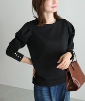 【ピエロ/Pierrot】のカットジャカードパフスリーブプルオーバー 人気、トレンドファッション・服の通販 founy(ファニー) ファッション Fashion レディースファッション Fashion for Women トップス・カットソー Cut & Sew Tops カジュアルプルオーバー・ニットトップス Pullovers & Knit Tops / Casual Pullovers 送料無料 Free Shipping ジャカード／ジャガード Jacquard, Woven Pattern スリーブ Sleeve, Long Sleeve / Short Sleeve プチプライス・低価格 Affordable / Budget Price エレガント 上品 Elegant |ID:prp329100004645689
