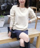 【ピエロ/Pierrot】のカットジャカードパフスリーブプルオーバー 人気、トレンドファッション・服の通販 founy(ファニー) ファッション Fashion レディースファッション Fashion for Women トップス・カットソー Cut & Sew Tops カジュアルプルオーバー・ニットトップス Pullovers & Knit Tops / Casual Pullovers 送料無料 Free Shipping ジャカード／ジャガード Jacquard, Woven Pattern スリーブ Sleeve, Long Sleeve / Short Sleeve プチプライス・低価格 Affordable / Budget Price エレガント 上品 Elegant thumbnail 163cm / アイボリー / M|ID: prp329100004645689 ipo3291000000033530281