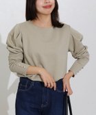 【ピエロ/Pierrot】のカットジャカードパフスリーブプルオーバー 150cm / グレージュ / M|ID: prp329100004645689 ipo3291000000036307655