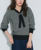 【ピエロ/Pierrot】のタイデザインニット 人気、トレンドファッション・服の通販 founy(ファニー) ファッション Fashion レディースファッション Fashion for Women トップス・カットソー Cut & Sew Tops ニット Knit Tops & Sweaters 送料無料 Free Shipping おすすめ Recommended / Our Picks スリーブ Sleeve, Long Sleeve / Short Sleeve プチプライス・低価格 Affordable / Budget Price エレガント 上品 Elegant thumbnail 167cm / 千鳥 / ブラック / M|ID: prp329100004645692 ipo3291000000033530314