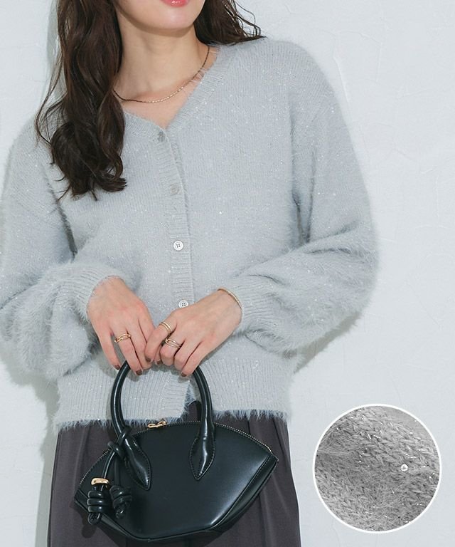 【ピエロ/Pierrot】のスパンコールシャギーニットカーディガン インテリア・キッズ・メンズ・レディースファッション・服の通販 founy(ファニー) https://founy.com/ ファッション Fashion レディースファッション Fashion for Women トップス・カットソー Cut & Sew Tops ニット Knit Tops & Sweaters カーディガン・羽織り Layered Style Cardigans シンプル Simple, Minimal スパンコール Sequins, Sequin Embellishment プチプライス・低価格 Affordable / Budget Price |ID: prp329100004645696 ipo3291000000034271032