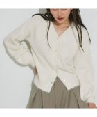 【ピエロ/Pierrot】のスパンコールシャギーニットカーディガン 166cm / アイボリー / M|ID: prp329100004645696 ipo3291000000034788912