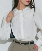 【ピエロ/Pierrot】の【襟取り外し可能】2wayレース襟ブラウス 166cm / オフホワイト / M|ID: prp329100004645697 ipo3291000000036307681