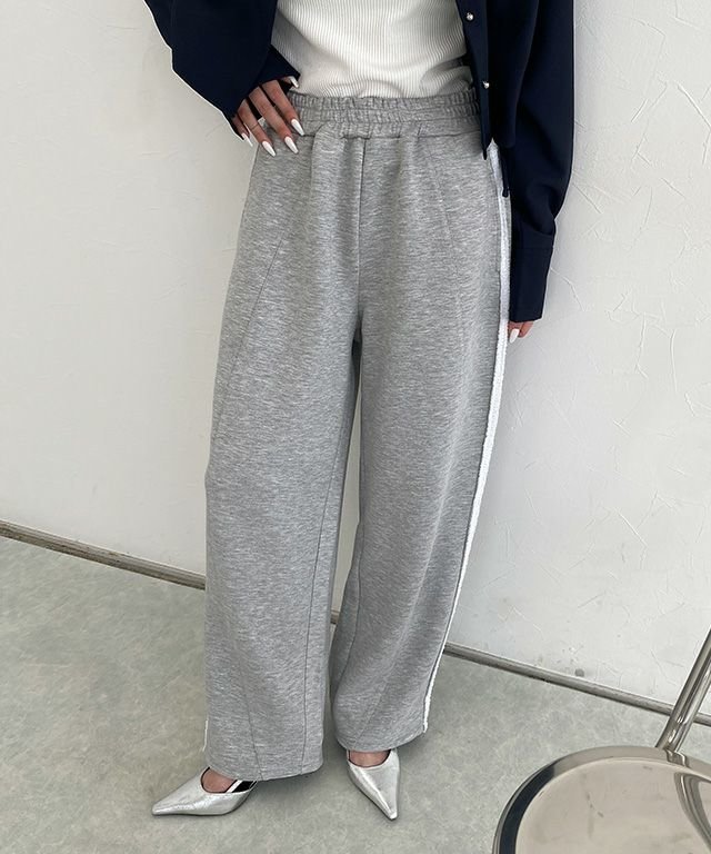 【ピエロ/Pierrot】のECLAM フリンジラインポンチパンツ インテリア・キッズ・メンズ・レディースファッション・服の通販 founy(ファニー) 　ファッション　Fashion　レディースファッション　Fashion for Women　パンツ　Pants & Trousers　シンプル　Simple, Minimal　ジャケット　Jacket, Outerwear　トレンド　Trend, Trending Now　ブルゾン　Blouson, Bomber Jacket　プチプライス・低価格　Affordable / Budget Price　今季　This Season, Current Season　切替　Switching, Contrast Panel　[ECLAM] フリンジラインポンチパンツ|ID: prp329100004652179 ipo3291000000033618677