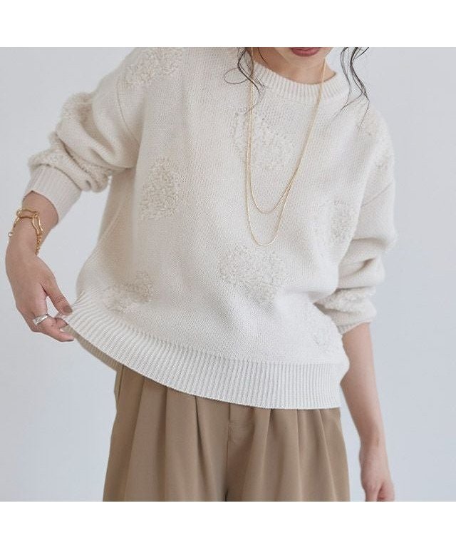 【ピエロ/Pierrot】のECLAM ハートデザインジャカードニット インテリア・キッズ・メンズ・レディースファッション・服の通販 founy(ファニー) https://founy.com/ ファッション Fashion レディースファッション Fashion for Women トップス・カットソー Cut & Sew Tops ニット Knit Tops & Sweaters クロップド Cropped, Short Length デニム Denim, Jeans Material フェミニン Feminine, Girly プチプライス・低価格 Affordable / Budget Price |ID: prp329100004652185 ipo3291000000036126667