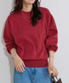 【ピエロ/Pierrot】の【コットンブレンド】スウェットライクニット 167cm / レッド / M|ID: prp329100004652190 ipo3291000000036126701