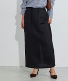 【ピエロ/Pierrot】のフリンジポケットIラインツイードスカート 158cm / ブラック / M|ID: prp329100004652193 ipo3291000000036126721