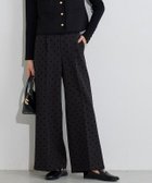 【ピエロ/Pierrot】のフロッキードットワイドパンツ 167cm / ブラック / M|ID: prp329100004652195 ipo3291000000033618785