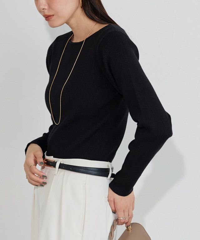 【ピエロ/Pierrot】の【コットンブレンド】ベーシックリブニット インテリア・キッズ・メンズ・レディースファッション・服の通販 founy(ファニー) ファッション Fashion レディースファッション Fashion for Women トップス・カットソー Cut & Sew Tops ニット Knit Tops & Sweaters 送料無料 Free Shipping ウォッシャブル Machine Washable シンプル Simple, Minimal プチプライス・低価格 Affordable / Budget Price ベーシック Basic, Essential 洗える Machine Washable 167cm / ブラック / M|ID: prp329100004652197 ipo3291000000033618794