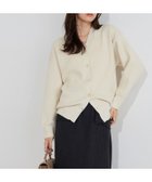 【ピエロ/Pierrot】の【コットンブレンド】ベーシックリブニットカーディガン 167cm / アイボリー / M|ID: prp329100004652198 ipo3291000000033618818