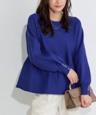 【ピエロ/Pierrot】の構築デザインペプラムニット 167cm / ディープブルー / M|ID: prp329100004652199 ipo3291000000033618838