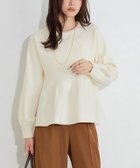 【ピエロ/Pierrot】の構築デザインペプラムニット 167cm / アイボリー / M|ID: prp329100004652199 ipo3291000000034411836