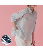 【ピエロ/Pierrot】の刺繍ストライプシャツ 刺繍ストライプシャツ|ID: prp329100004657645 ipo3291000000033728804