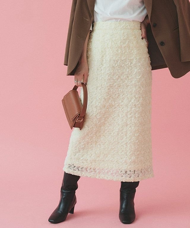 【ピエロ/Pierrot】のフラワージャカードIラインスカート インテリア・キッズ・メンズ・レディースファッション・服の通販 founy(ファニー) ファッション Fashion レディースファッション Fashion for Women スカート Skirts ジャカード/ジャガード Jacquard, Woven Pattern フラワー Flower, Floral プチプライス・低価格 Affordable / Budget Price フラワージャカードIラインスカート【Pierrot】|ID: prp329100004657646 ipo3291000000033728810