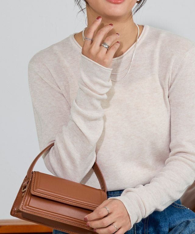 【ピエロ/Pierrot】のウール混細リブシアーシンプルニット インテリア・キッズ・メンズ・レディースファッション・服の通販 founy(ファニー) https://founy.com/ ファッション Fashion レディースファッション Fashion for Women トップス・カットソー Cut & Sew Tops ニット Knit Tops & Sweaters シンプル Simple, Minimal プチプライス・低価格 Affordable / Budget Price エレガント 上品 Elegant |ID: prp329100004657647 ipo3291000000036125529