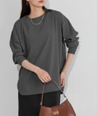 【ピエロ/Pierrot】の【イージーケア】ジョーゼットTブラウス 167cm / チャコール / M|ID: prp329100004657648 ipo3291000000033728833