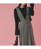 【ピエロ/Pierrot】の無地と柄から選べるラップ風ジャンパースカート 167cm / チェック / ブラック / M|ID:prp329100004657650