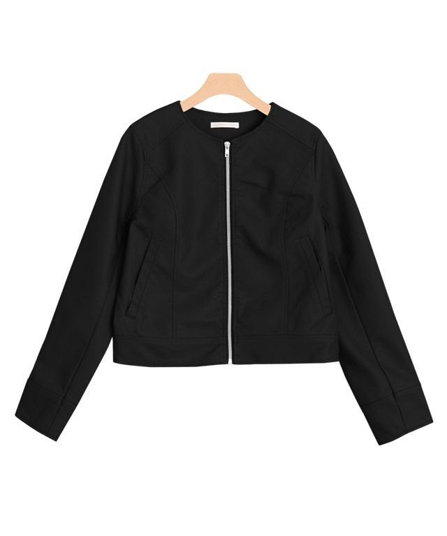 【ピエロ/Pierrot】のフェイクレザーノーカラージャケット インテリア・キッズ・メンズ・レディースファッション・服の通販 founy(ファニー) https://founy.com/ ファッション Fashion レディースファッション Fashion for Women アウター Coat / Outerwear Collection レディースジャケット・軽アウター Jackets ノーカラージャケット / シンプル上品コーデ Collarless Jackets クロップド Cropped, Short Length フェイクレザー Faux Leather, PU Leather プチプライス・低価格 Affordable / Budget Price |ID: prp329100004657657 ipo3291000000033729112