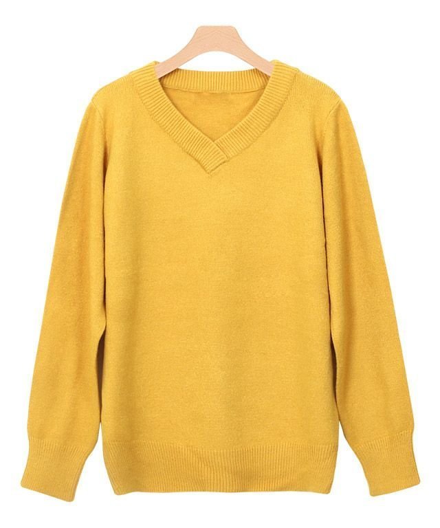 【ピエロ/Pierrot】のもっちりカシミヤタッチVネックニットトップス インテリア・キッズ・メンズ・レディースファッション・服の通販 founy(ファニー) 　ファッション　Fashion　レディースファッション　Fashion for Women　トップス・カットソー　Cut & Sew Tops　ニット　Knit Tops & Sweaters　Vネックトップス　V-Neck Tops / V-Cut Neckline Shirts　プチプライス・低価格　Affordable / Budget Price　ルーズ　Loose, Oversized　定番　Standard, Basic Item　マスタード|ID: prp329100004657697 ipo3291000000033695194