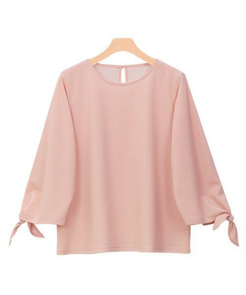 【ピエロ/Pierrot】の選べるTブラウス インテリア・キッズ・メンズ・レディースファッション・服の通販 founy(ファニー) 　ファッション　Fashion　レディースファッション　Fashion for Women　トップス・カットソー　Cut & Sew Tops　シャツ・ブラウス・オフィスカジュアル　Elegant Blouses & Button-Ups　カットソー　Cut and Sewn Top　ギャザー　Gathered, Ruffled　ジョーゼット　Georgette, Semi-Sheer Fabric　スリット　Slit, Slit Detail　スリーブ　Sleeve, Long Sleeve / Short Sleeve　デコルテ　Décolleté, Neckline　バランス　Balance, Style Balance　フェミニン　Feminine, Girly　フロント　Front, Front Design　リボン　Ribbon, Bow　プチプライス・低価格　Affordable / Budget Price　エレガント 上品　Elegant　ピンク|ID: prp329100004657713 ipo3291000000033695340
