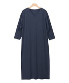 【ピエロ/Pierrot】の七分袖Vネックワンピース 人気、トレンドファッション・服の通販 founy(ファニー) ファッション Fashion レディースファッション Fashion for Women ワンピース Dresses なめらか Smooth, Silky Texture シンプル Simple, Minimal プチプライス・低価格 Affordable / Budget Price thumbnail ネイビー|ID: prp329100004657716 ipo3291000000033695365