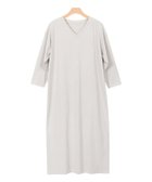 【ピエロ/Pierrot】の七分袖Vネックワンピース 人気、トレンドファッション・服の通販 founy(ファニー) ファッション Fashion レディースファッション Fashion for Women ワンピース Dresses なめらか Smooth, Silky Texture シンプル Simple, Minimal プチプライス・低価格 Affordable / Budget Price thumbnail グレージュ|ID: prp329100004657716 ipo3291000000033695369