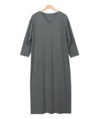 【ピエロ/Pierrot】の七分袖Vネックワンピース 人気、トレンドファッション・服の通販 founy(ファニー) ファッション Fashion レディースファッション Fashion for Women ワンピース Dresses なめらか Smooth, Silky Texture シンプル Simple, Minimal プチプライス・低価格 Affordable / Budget Price thumbnail チャコール|ID: prp329100004657716 ipo3291000000033695370