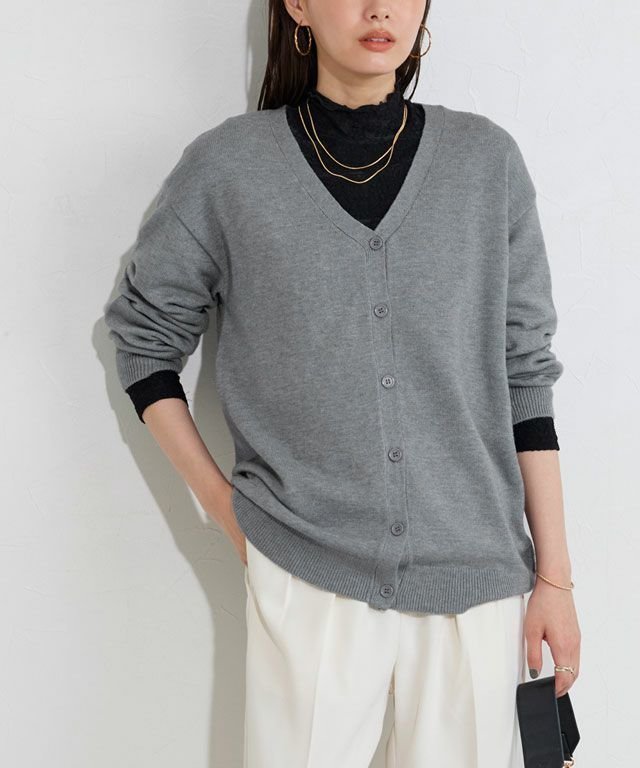 【ピエロ/Pierrot】のプレミアムカシミヤタッチオーバーサイズカーディガン インテリア・キッズ・メンズ・レディースファッション・服の通販 founy(ファニー) ファッション Fashion レディースファッション Fashion for Women トップス・カットソー Cut & Sew Tops カーディガン・羽織り Layered Style Cardigans 送料無料 Free Shipping カーディガン Cardigan, Knitwear シンプル Simple, Minimal プチプライス・低価格 Affordable / Budget Price リラックス Relax, Relaxed Fit 167cm / 杢チャコール / M|ID: prp329100004672062 ipo3291000000034283412