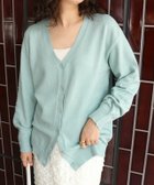 【ピエロ/Pierrot】のプレミアムカシミヤタッチオーバーサイズカーディガン 157cm / ブルーミント / M|ID: prp329100004672062 ipo3291000000034283416