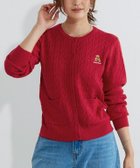 【ピエロ/Pierrot】のTeddyBear ケーブルポケットニットカーディガン【shiho channelさん紹介アイテム】 166cm / レッド / M|ID: prp329100004684947 ipo3291000000036125656