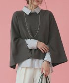 【ピエロ/Pierrot】の袖ボタン2wayニット 167cm / チャコール / M|ID: prp329100004684955 ipo3291000000036125706