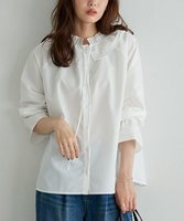 【ピエロ/Pierrot】のフリルカラーキャンディスリーブブラウス 人気、トレンドファッション・服の通販 founy(ファニー) ファッション Fashion レディースファッション Fashion for Women トップス・カットソー Cut & Sew Tops シャツ・ブラウス・オフィスカジュアル Elegant Blouses & Button-Ups 送料無料 Free Shipping インナー Innerwear ジャケット Jacket, Outerwear ストライプ Stripe, Striped Pattern スリーブ Sleeve, Long Sleeve / Short Sleeve フリル Frill, Ruffle プチプライス・低価格 Affordable / Budget Price 無地 Plain, Solid Color |ID:prp329100004684957