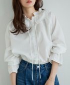 【ピエロ/Pierrot】のフリルカラーキャンディスリーブブラウス 人気、トレンドファッション・服の通販 founy(ファニー) ファッション Fashion レディースファッション Fashion for Women トップス・カットソー Cut & Sew Tops シャツ・ブラウス・オフィスカジュアル Elegant Blouses & Button-Ups インナー Innerwear ジャケット Jacket, Outerwear ストライプ Stripe, Striped Pattern スリーブ Sleeve, Long Sleeve / Short Sleeve フリル Frill, Ruffle プチプライス・低価格 Affordable / Budget Price 無地 Plain, Solid Color thumbnail 167cm / 無地 / オフホワイト / M|ID: prp329100004684957 ipo3291000000036125716