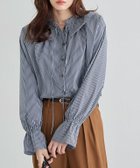 【ピエロ/Pierrot】のフリルカラーキャンディスリーブブラウス 人気、トレンドファッション・服の通販 founy(ファニー) ファッション Fashion レディースファッション Fashion for Women トップス・カットソー Cut & Sew Tops シャツ・ブラウス・オフィスカジュアル Elegant Blouses & Button-Ups インナー Innerwear ジャケット Jacket, Outerwear ストライプ Stripe, Striped Pattern スリーブ Sleeve, Long Sleeve / Short Sleeve フリル Frill, Ruffle プチプライス・低価格 Affordable / Budget Price 無地 Plain, Solid Color thumbnail フリルカラーキャンディスリーブブラウス【Pierrot】|ID: prp329100004684957 ipo3291000000036125717