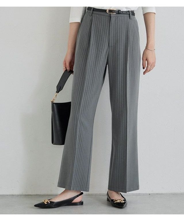 【ピエロ/Pierrot】の柄が選べるストレートパンツ 人気、トレンドファッション・服の通販 founy(ファニー) 　ファッション　Fashion　レディースファッション　Fashion for Women　パンツ　Pants & Trousers　シンプル　Simple, Minimal　ストライプ　Stripe, Striped Pattern　ストレート　Straight, Straight Cut　センター　Center, Center Line　チェック　Check, Plaid, Tartan　プチプライス・低価格　Affordable / Budget Price　無地　Plain, Solid Color　 other-1|ID: prp329100004684959 ipo3291000000034435095