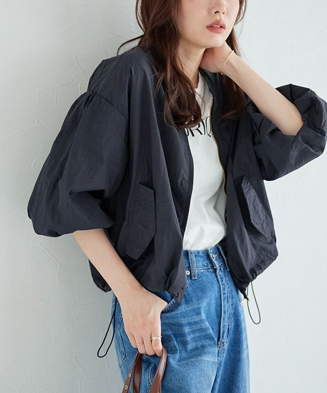 【ピエロ/Pierrot】のバルーンスリーブブルゾン 人気、トレンドファッション・服の通販 founy(ファニー) ファッション Fashion レディースファッション Fashion for Women アウター Coat / Outerwear Collection レディースジャケット・軽アウター Jackets ブルゾンジャケット・スポーティアウター Blouson Jackets おすすめ Recommended / Our Picks ジップ Zip, Zipper スリーブ Sleeve, Long Sleeve / Short Sleeve バルーン Balloon, Balloon Silhouette フェミニン Feminine, Girly ブルゾン Blouson, Bomber Jacket プチプライス・低価格 Affordable / Budget Price ワッシャー Washer, Crinkled Finish 羽織 Haori, Light Jacket other-1|ID: prp329100004689994 ipo3291000000035966341