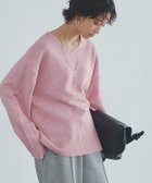 【ピエロ/Pierrot】のRASW Vネックウールミックスニット 【木村えりなさんYouTube紹介アイテム】 166cm / 杢ピンク / M|ID: prp329100004690000 ipo3291000000036125843