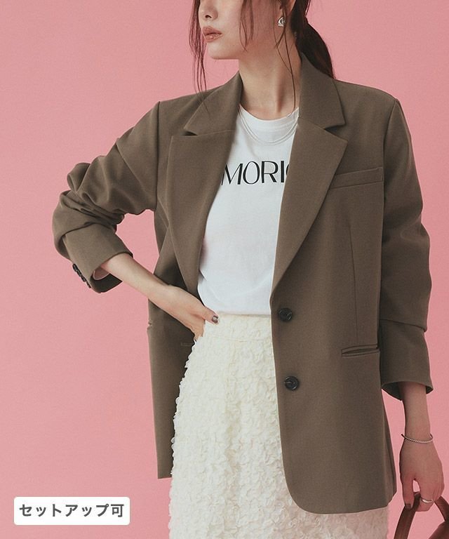 【ピエロ/Pierrot】のテーラードシングルジャケット インテリア・キッズ・メンズ・レディースファッション・服の通販 founy(ファニー) 　ファッション　Fashion　レディースファッション　Fashion for Women　アウター　Coat / Outerwear Collection　レディースジャケット・軽アウター　Jackets　送料無料　Free Shipping　シンプル　Simple, Minimal　デニム　Denim, Jeans Material　プチプライス・低価格　Affordable / Budget Price　エレガント 上品　Elegant　テーラードシングルジャケット|ID: prp329100004690032 ipo3291000000033870607