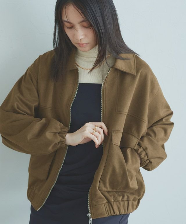 【ピエロ/Pierrot】のRASW フェイクスエードフライトジャケット インテリア・キッズ・メンズ・レディースファッション・服の通販 founy(ファニー) 　ファッション　Fashion　レディースファッション　Fashion for Women　アウター　Coat / Outerwear Collection　レディースジャケット・軽アウター　Jackets　送料無料　Free Shipping　プチプライス・低価格　Affordable / Budget Price　ポケット　Pocket, Pocket Detail　168cm / ブラウン / M|ID: prp329100004690038 ipo3291000000033870636