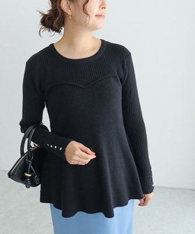 【ピエロ/Pierrot】 ビスチェ風ペプラムニット人気、トレンドファッション・服の通販 founy(ファニー) ファッション Fashion レディースファッション Fashion for Women トップス・カットソー Cut & Sew Tops ニット Knit Tops & Sweaters ビスチェ Bustiers & Corset Tops / Layered Bustier Style 送料無料 Free Shipping トレンド Trend, Trending Now ビスチェ Bustier, Corset Top プチプライス・低価格 Affordable / Budget Price ペプラム Peplum, Flared Hem エレガント 上品 Elegant |ID:prp329100004695681