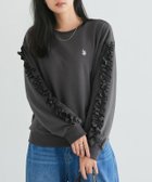 【ピエロ/Pierrot】の【U.S.POLO ASSN.】フリルスウェット 162cm / チャコール×オフホワイト / M|ID:prp329100004695686