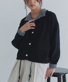 【ピエロ/Pierrot】のECLAM ボタンデザイン配色ニットカーデ 人気、トレンドファッション・服の通販 founy(ファニー) ファッション Fashion レディースファッション Fashion for Women トップス・カットソー Cut & Sew Tops ニット Knit Tops & Sweaters おすすめ Recommended / Our Picks カーディガン Cardigan, Knitwear スリーブ Sleeve, Long Sleeve / Short Sleeve トレンド Trend, Trending Now ハイネック High Neck, Mock Neck フロント Front, Front Design プチプライス・低価格 Affordable / Budget Price 羽織 Haori, Light Jacket thumbnail 163cm / ブラック×杢グレー / M|ID: prp329100004709627 ipo3291000000035408927