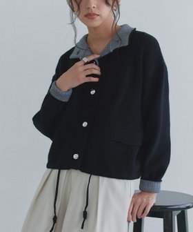 【ピエロ/Pierrot】のECLAM ボタンデザイン配色ニットカーデ 人気、トレンドファッション・服の通販 founy(ファニー) ファッション Fashion レディースファッション Fashion for Women トップス・カットソー Cut & Sew Tops ニット Knit Tops & Sweaters おすすめ Recommended / Our Picks カーディガン Cardigan, Knitwear スリーブ Sleeve, Long Sleeve / Short Sleeve トレンド Trend, Trending Now ハイネック High Neck, Mock Neck フロント Front, Front Design プチプライス・低価格 Affordable / Budget Price 羽織 Haori, Light Jacket |ID:prp329100004709627