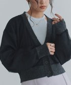 【ピエロ/Pierrot】のECLAM チュールレイヤードニットカーディガン 人気、トレンドファッション・服の通販 founy(ファニー) ファッション Fashion レディースファッション Fashion for Women トップス・カットソー Cut & Sew Tops ニット Knit Tops & Sweaters カーディガン・羽織り Layered Style Cardigans 送料無料 Free Shipping おすすめ Recommended / Our Picks インナー Innerwear カーディガン Cardigan, Knitwear クロップド Cropped, Short Length タンク Tank Top, Sleeveless Top チュール Tulip, Tulip Motif デニム Denim, Jeans Material ドッキング Docking, Mixed Material バランス Balance, Style Balance プチプライス・低価格 Affordable / Budget Price thumbnail 163cm / ブラック×グレー / M|ID: prp329100004709628 ipo3291000000034018577