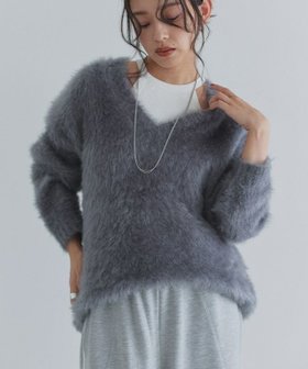 【ピエロ/Pierrot】 ECLAM シャギーVネックニット人気、トレンドファッション・服の通販 founy(ファニー) ファッション Fashion レディースファッション Fashion for Women トップス・カットソー Cut & Sew Tops ニット Knit Tops & Sweaters Vネックトップス V-Neck Tops / V-Cut Neckline Shirts 送料無料 Free Shipping おすすめ Recommended / Our Picks キャミソール Camisole, Spaghetti Strap Top スラックス Slacks, Dress Pants タイトスカート Pencil Skirt, Tight Skirt デコルテ Décolleté, Neckline デニム Denim, Jeans Material フェミニン Feminine, Girly プチプライス・低価格 Affordable / Budget Price ワイド Wide, Wide Fit A/W・秋冬 Autumn/Winter |ID:prp329100004709629